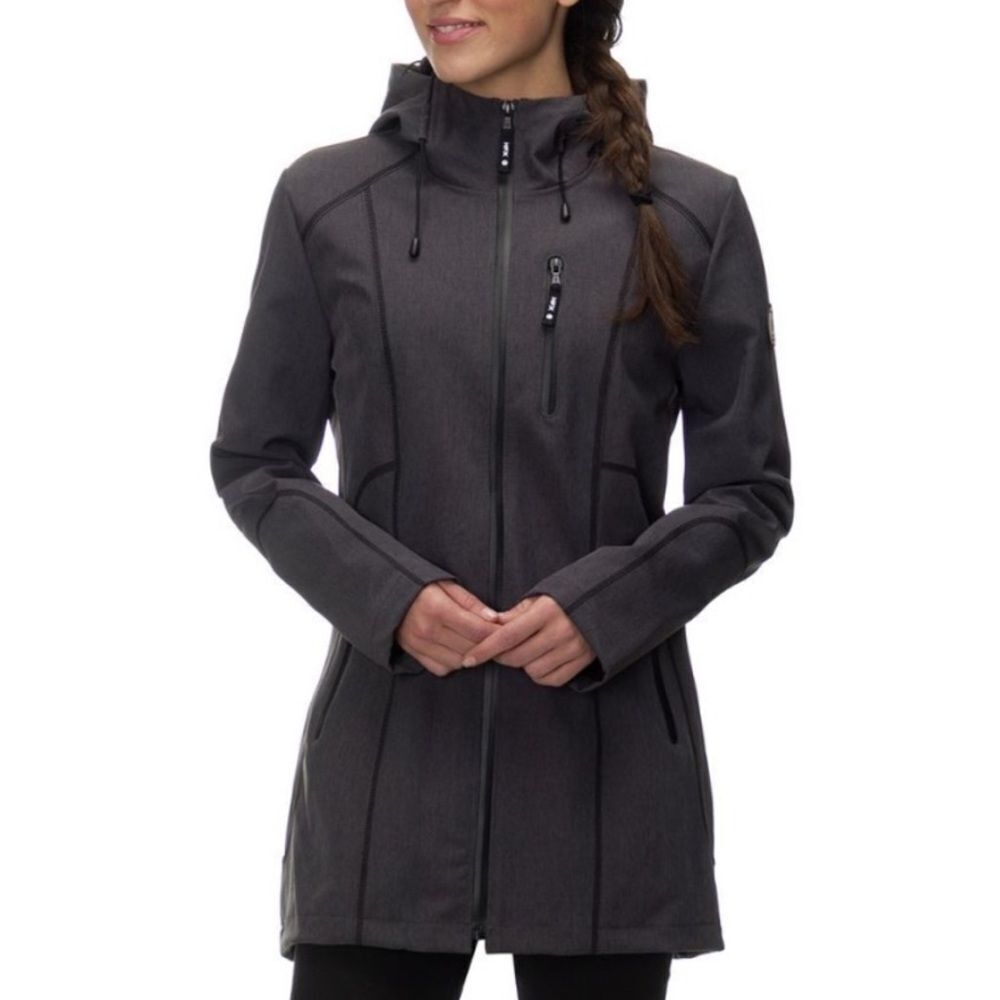 HFX Performance Apparel Halifax Soft Shell Hooded Jacket Gray Size L